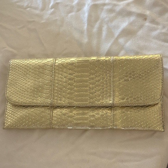 Handbags - Elegant Gold Clutch Bag